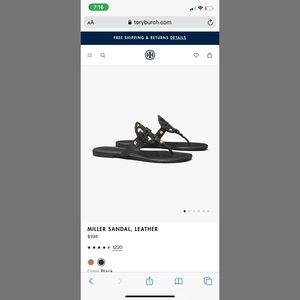 ☆ TORY BURCH MILLER SANDALS ☆